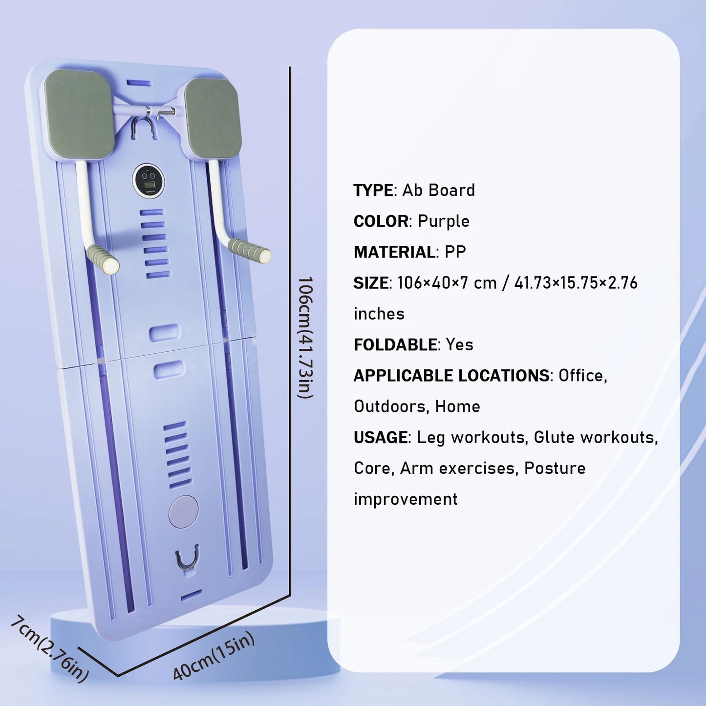 Adjustable Pilates Board Home Workout