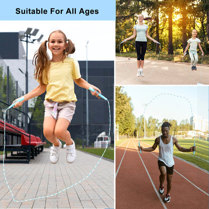 KOOTION Soft Beaded Skipping Rope
