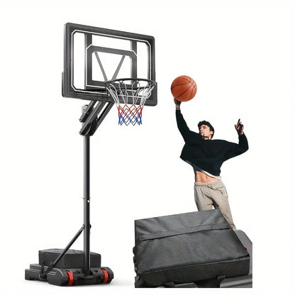 Outdoor Basketball Hoop 5.5-9.5 Feet Adjustable Height