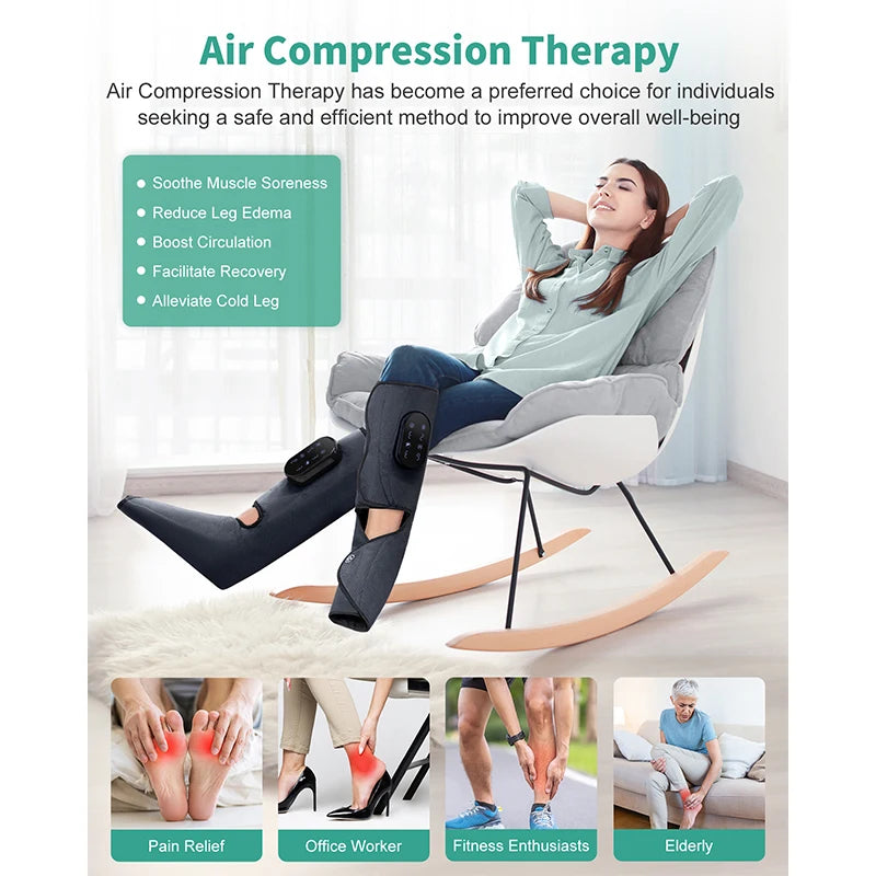 Heated Foot Air Pressure/Leg Massager