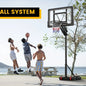 Outdoor Basketball Hoop 5.5-9.5 Feet Adjustable Height