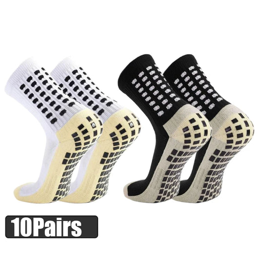 10Pairs Men/Women Athletic Grip Socks