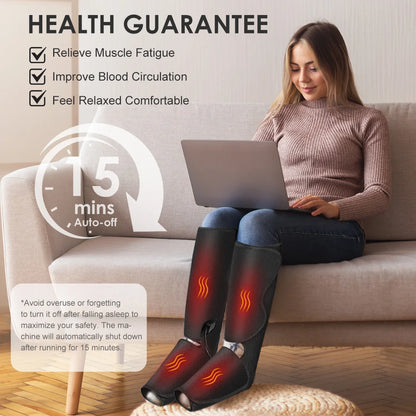 Leg Massager Heat Air Compression Boots