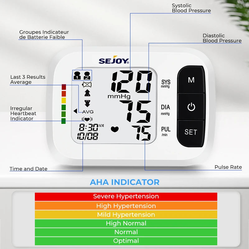Digital Wrist/Finger Blood Pressure Monitor