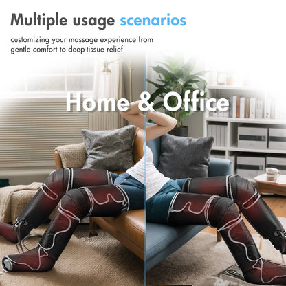 Leg Air Compression Massager with Heat