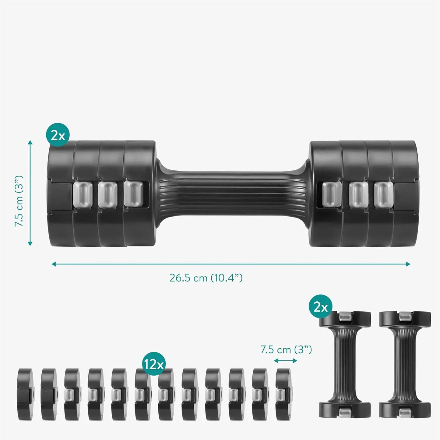 Adjustable Dumbbells Set
