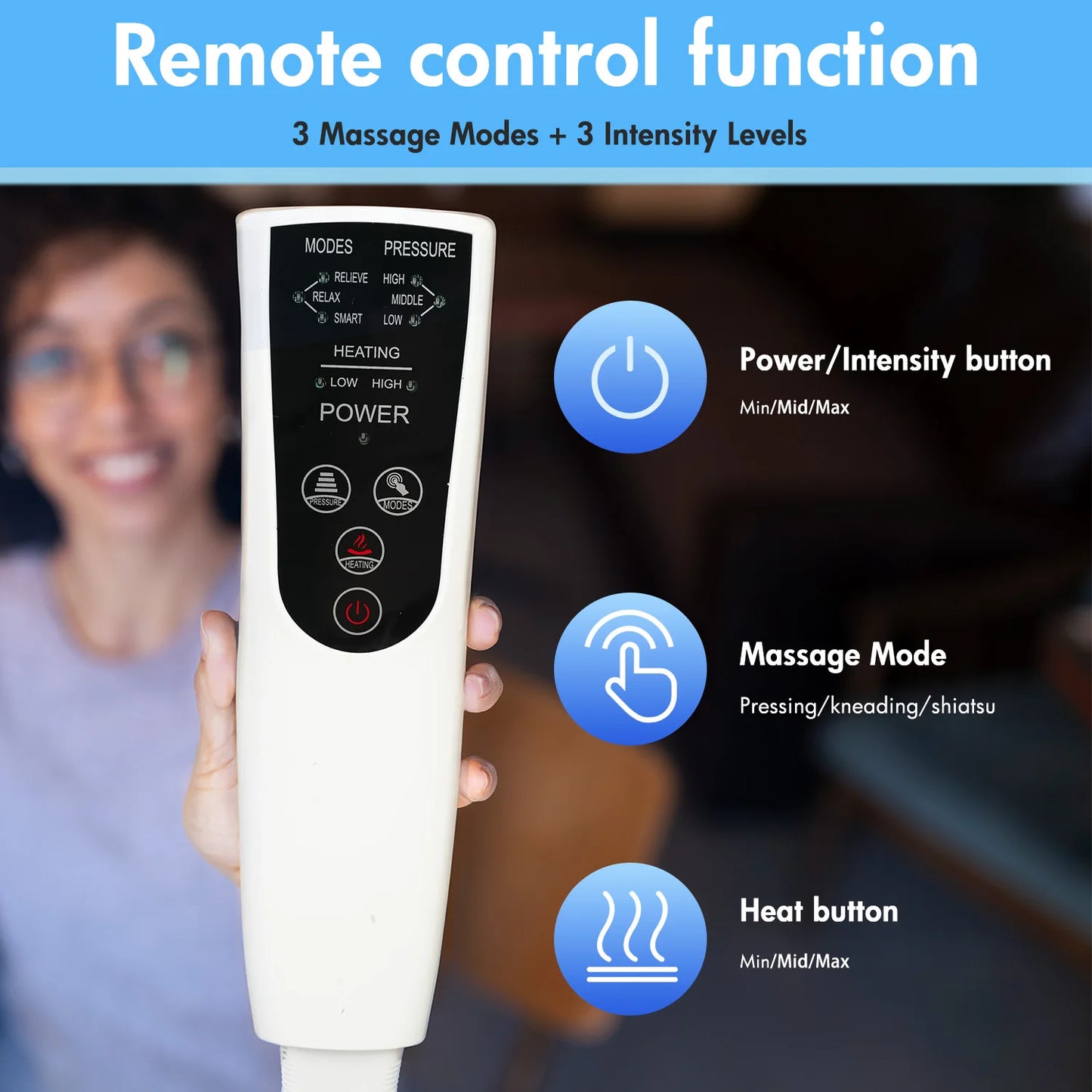 Leg Air Compression Massager with Heat