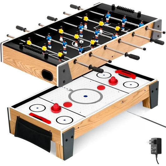 38” Table Top Air Hockey and 40” Foosball Set