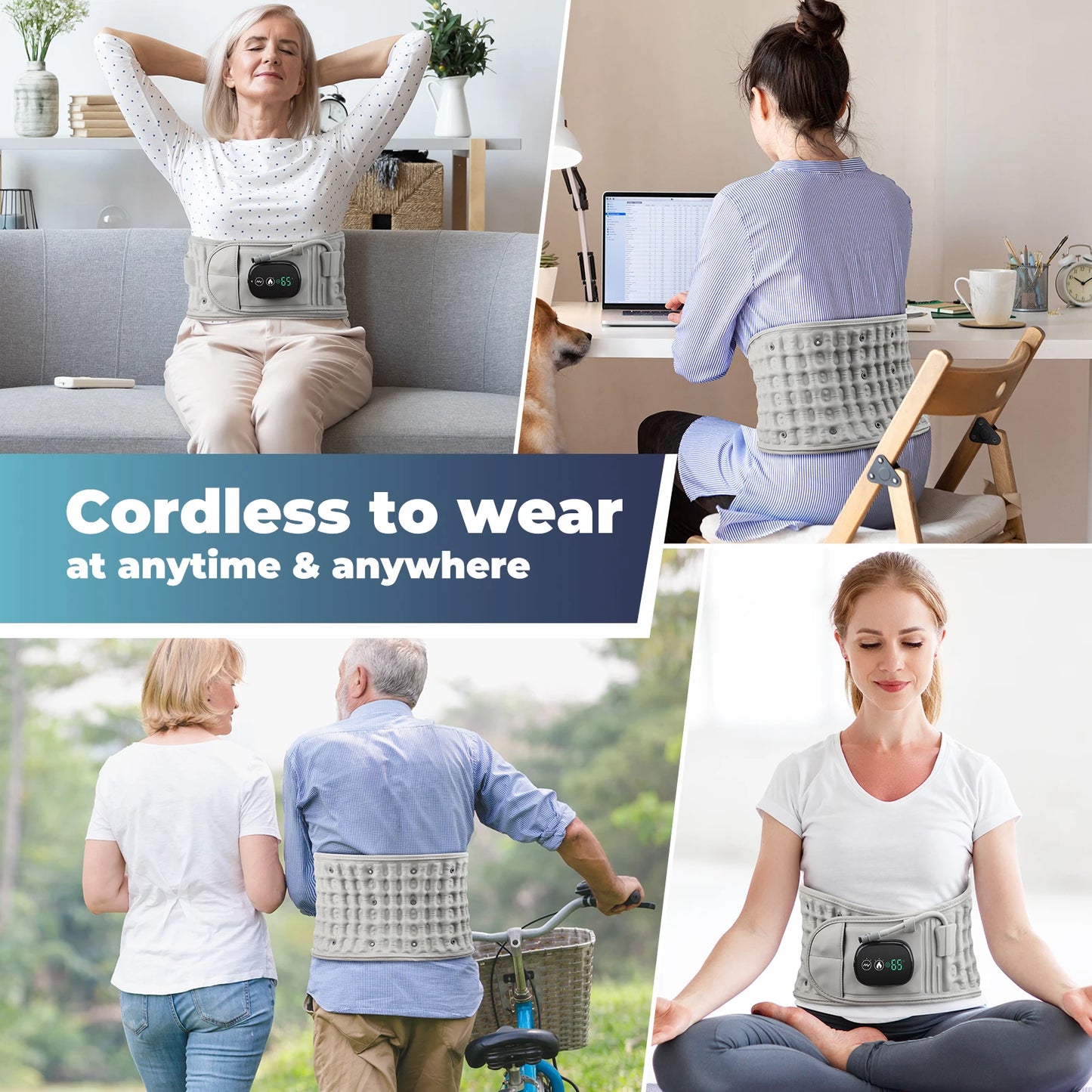 Red Light Heating Back/Waist Massager