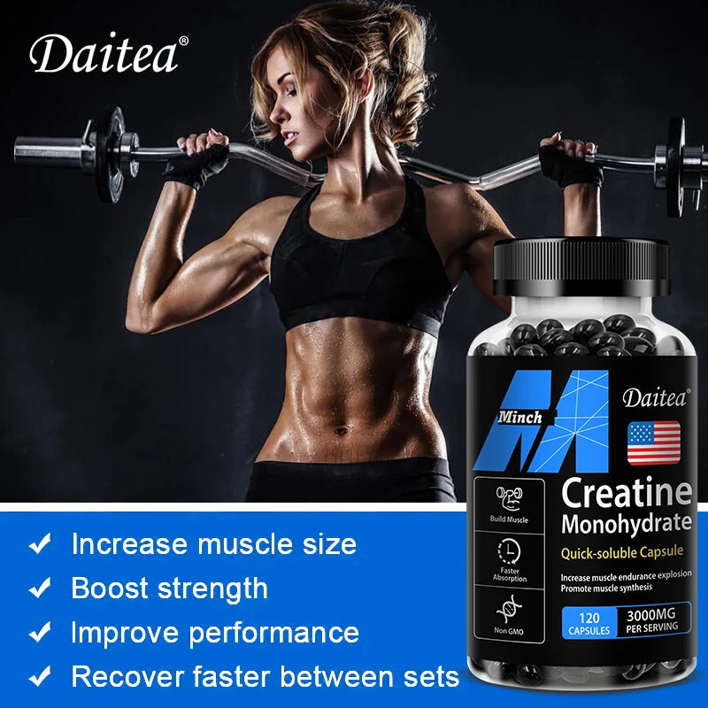 Creatine Monohydrate - 120 Capsules