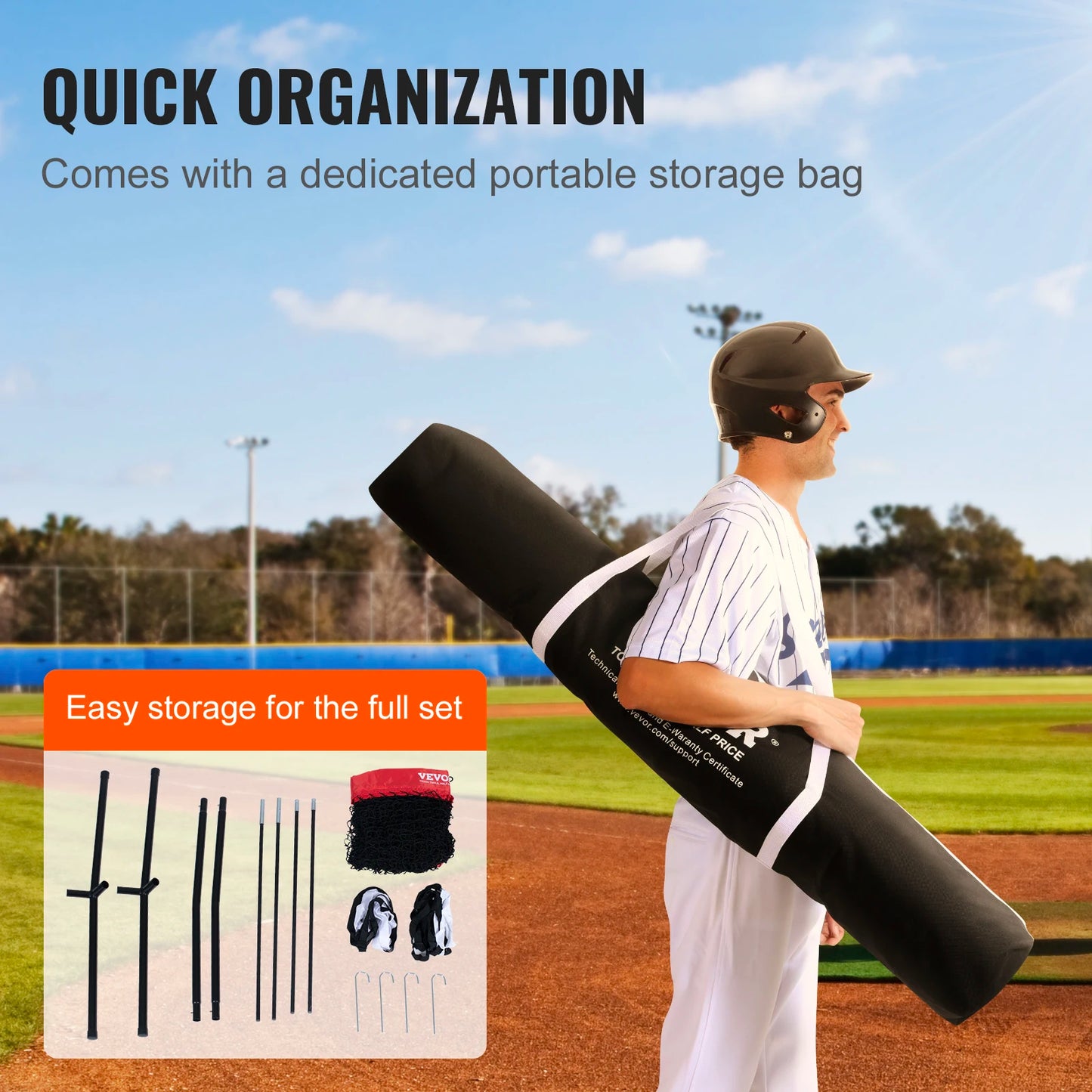 Portable Baseball/Softball Practice Net