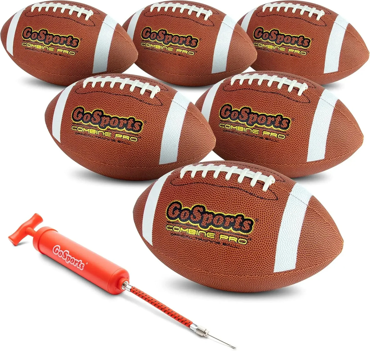 Regulation Official Footballs - 6 Pack Leather Balls