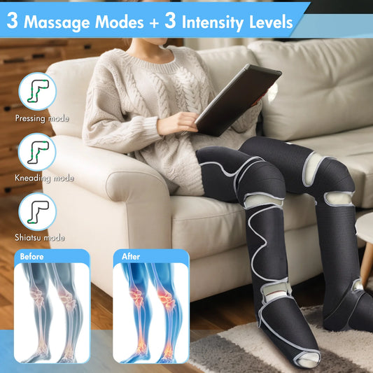 Leg Air Compression Massager with Heat