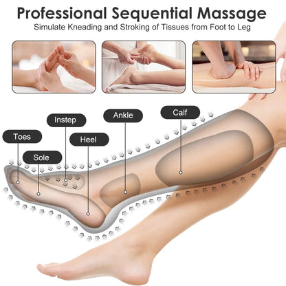 Leg Massager Heat Air Compression Boots