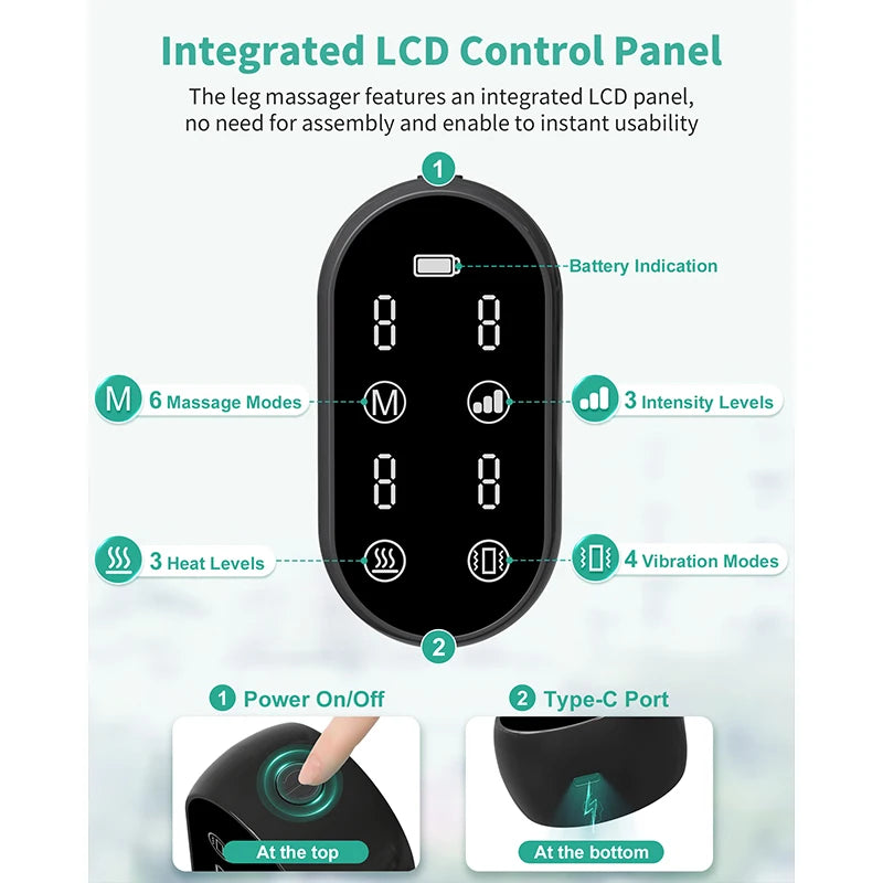 Heated Foot Air Pressure/Leg Massager