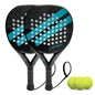 Padel Racket Set With 3 Balls - Carbon Fiber