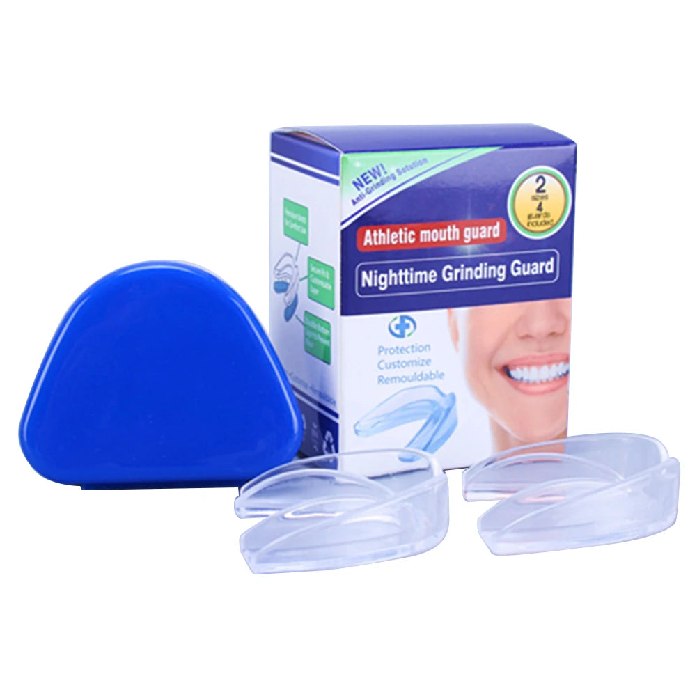 4Pcs Mouth Guard with Storage Case