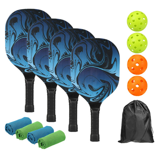 Premium Pickleball Paddles Set with 4 Balls
