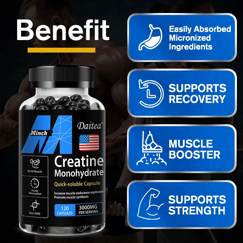 Creatine Monohydrate - 120 Capsules