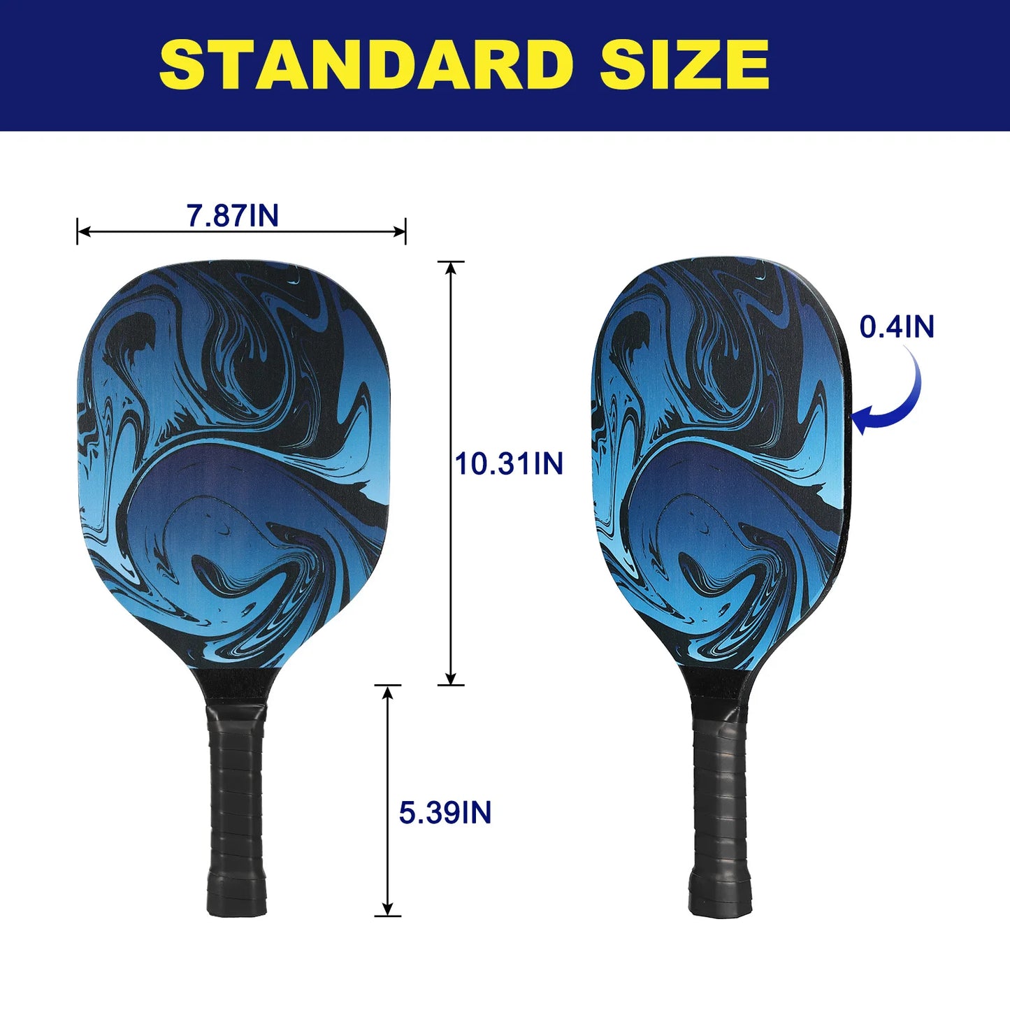 Premium Pickleball Paddles Set with 4 Balls