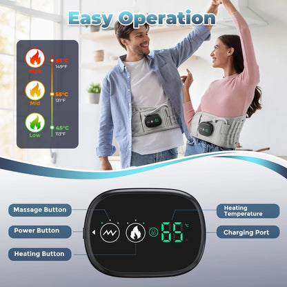 Red Light Heating Back/Waist Massager