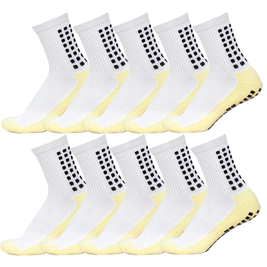 10Pairs Men/Women Athletic Grip Socks