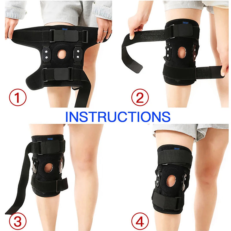 Adjustable Hinged Knee Brace Support Wrap