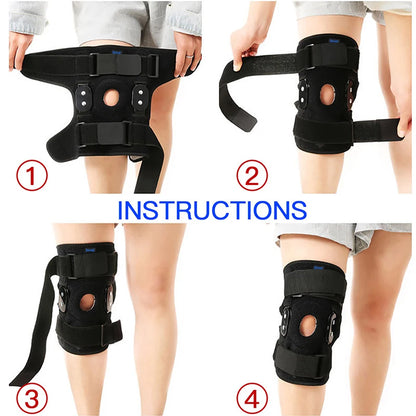 Adjustable Hinged Knee Brace Support Wrap
